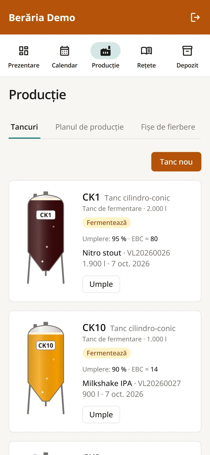 Aceeași prezentare a tancurilor pe telefon